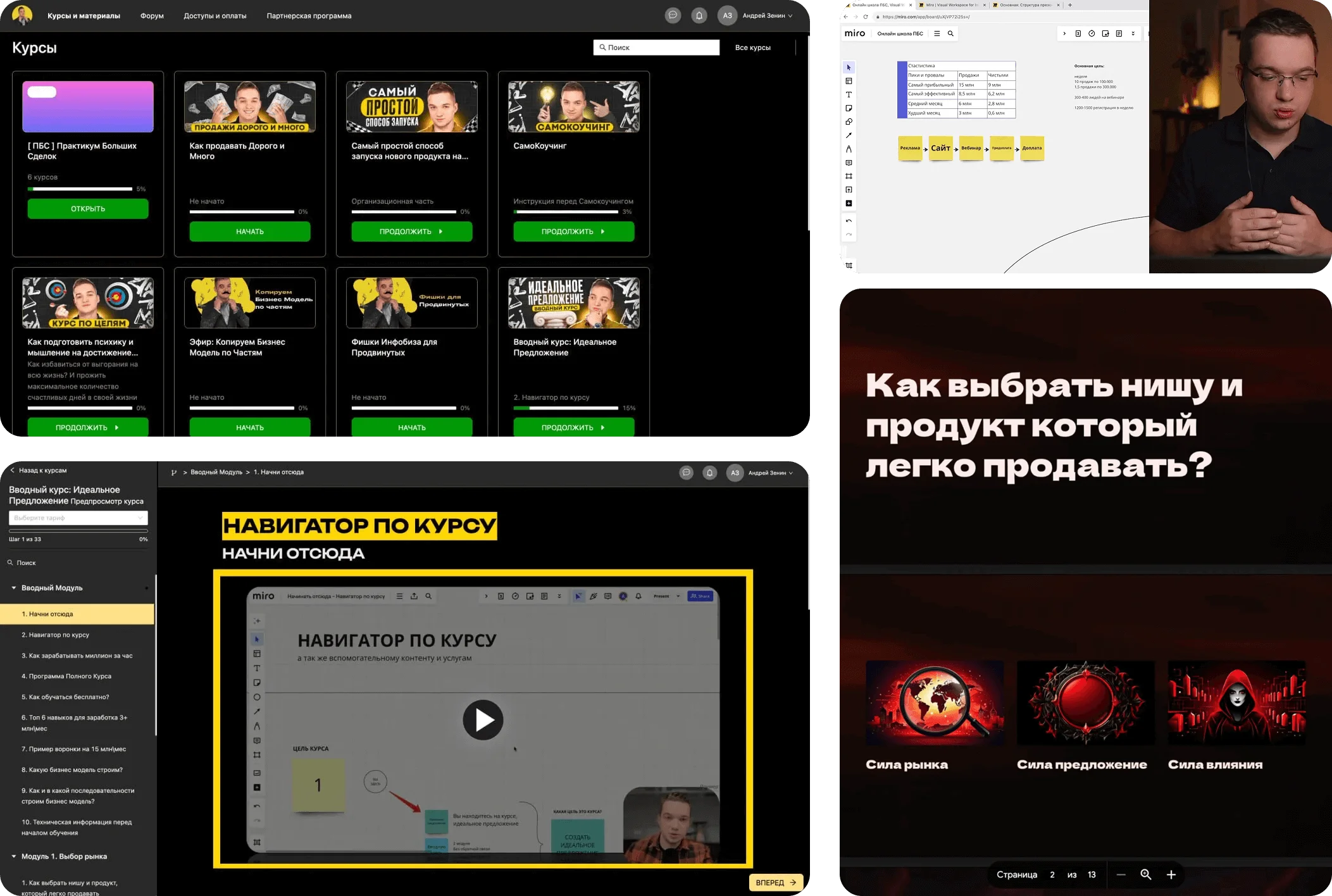 Проекты и курсы